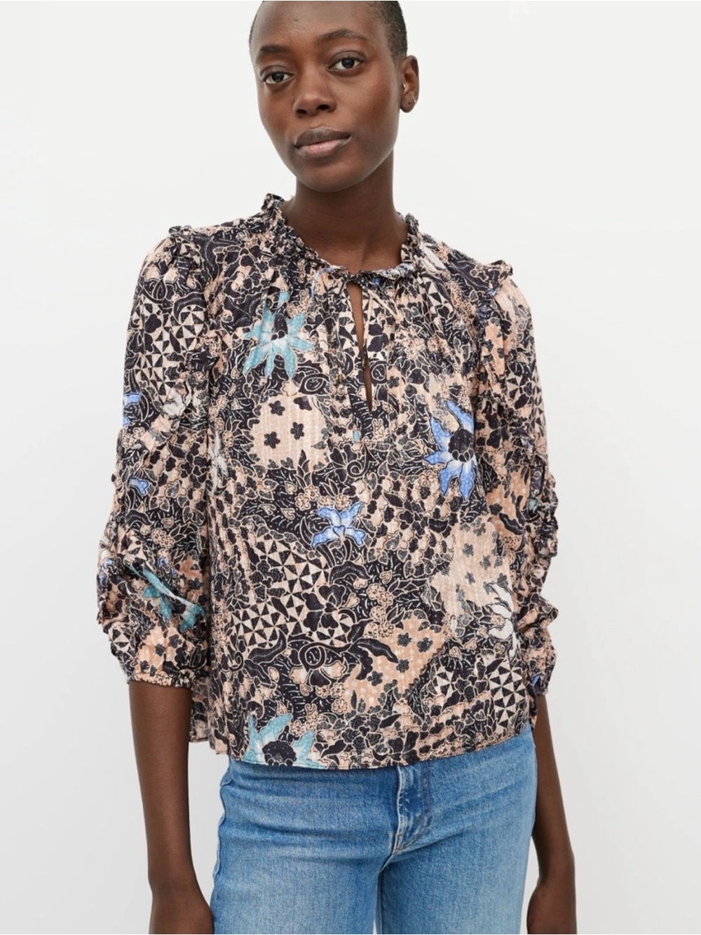Ulla Johnson Manet Floral Blouse – Size 6